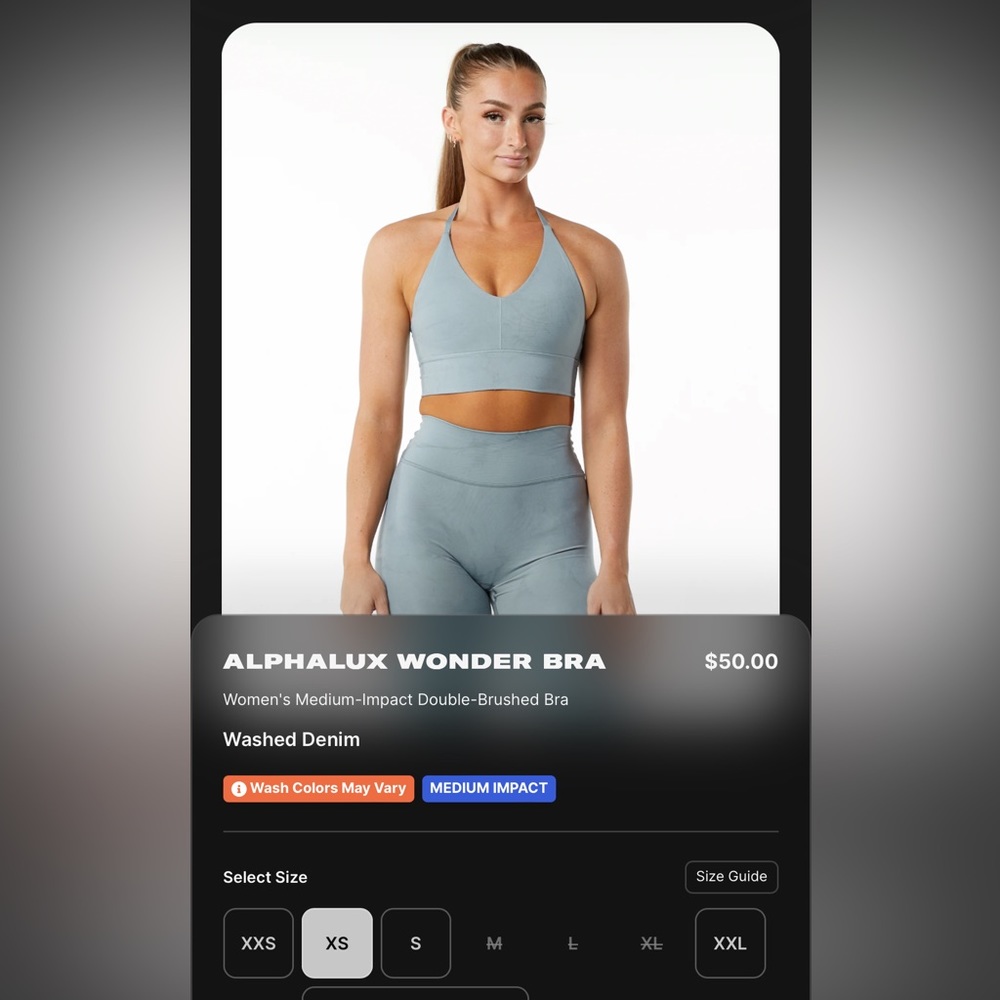 Alphalete Alphalux Bra